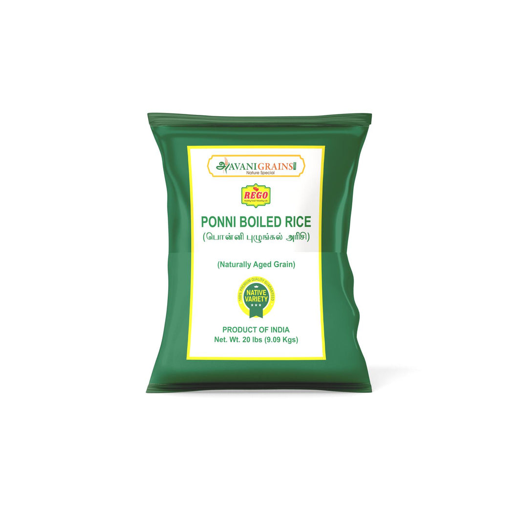 Avani Grains Premium Ponni Boiled Rice - 20 lbs