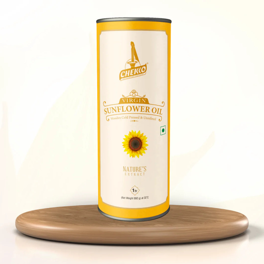 Avani Grains Chekko Cold Pressed Virgin Sunflower Oil - 1Ltr